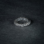 Silver ring 'FIBON'  – organic spiraling curves reflecting nature’s harmony and proportionality