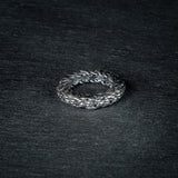 Silver ring 'FIBON'  – organic spiraling curves reflecting nature’s harmony and proportionality